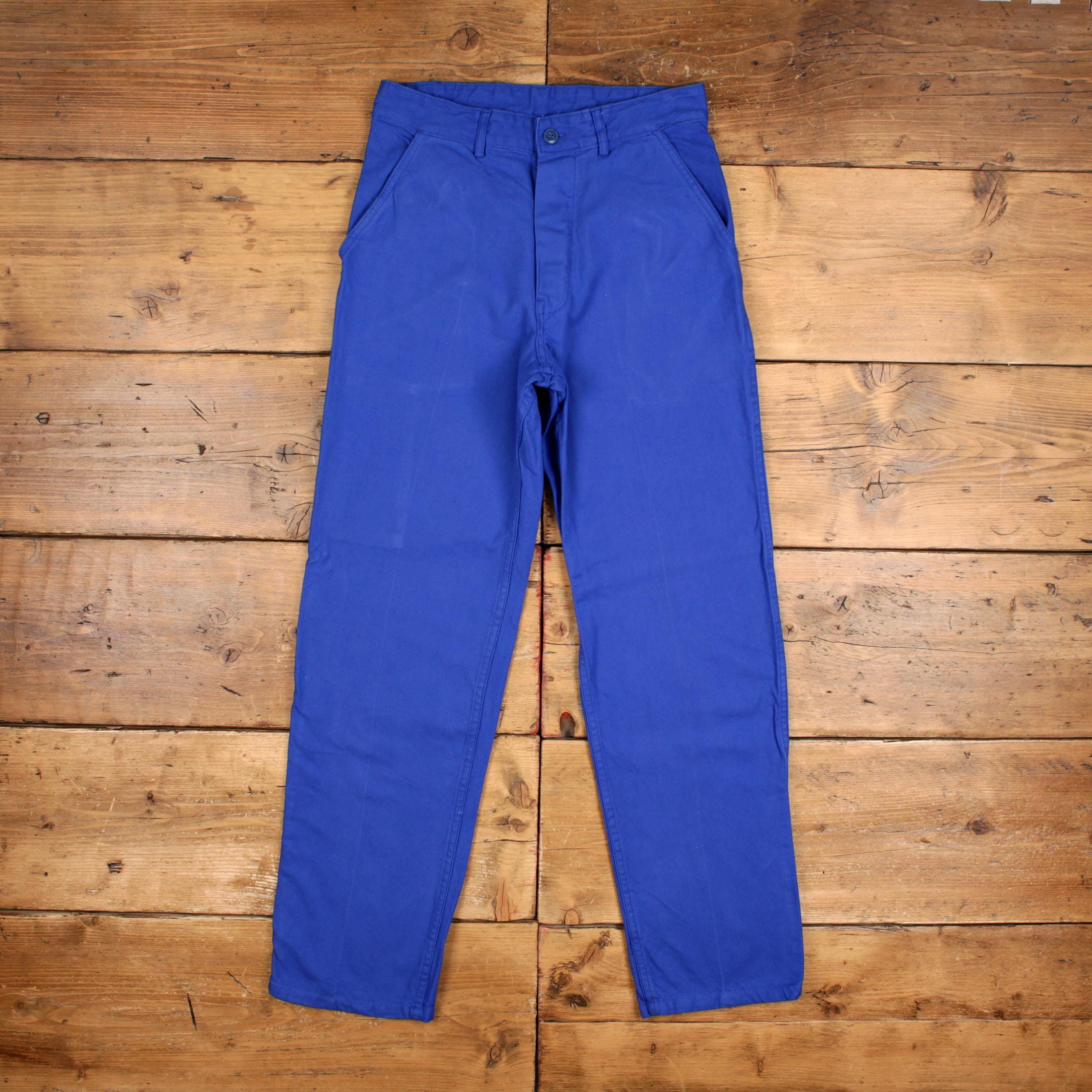 Vintage French Workwear Pants Trousers 30x31 Mens Straight