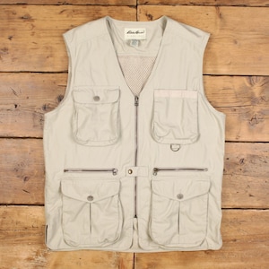 Vintage Eddie Bauer fishing vest 希少カラー Vintage 90s Eddie Bauer Mens Large Distressed Tactical