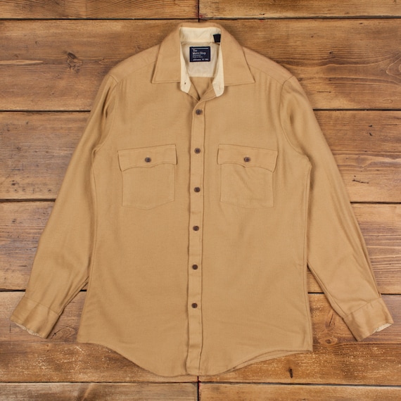 Vintage Jcpenney Casual Shirt Button M 80s Tall Mens Long Sleeve Beige  Solid - Etsy Denmark