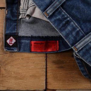 Vintage Wrangler Jeans Hose Hose 29x32 FR Denim Unisex Gerade Blau Bild 6