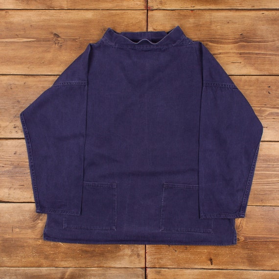 Vintage Artists Smock Jacket M Workwear Painter Chore Cotton Etsy