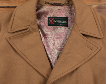Vintage Mcgregor Wool Jacket M 70s Trench Beige Button - Etsy