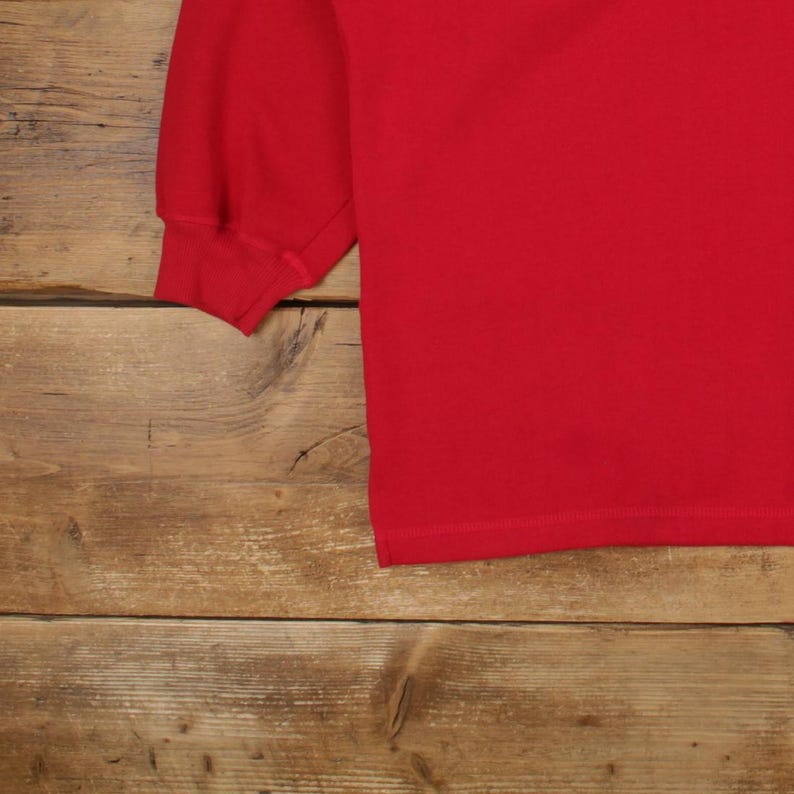 Vintage Northwest Territory Graphic Sweatshirt L Bear Collared Mens Red image 6
