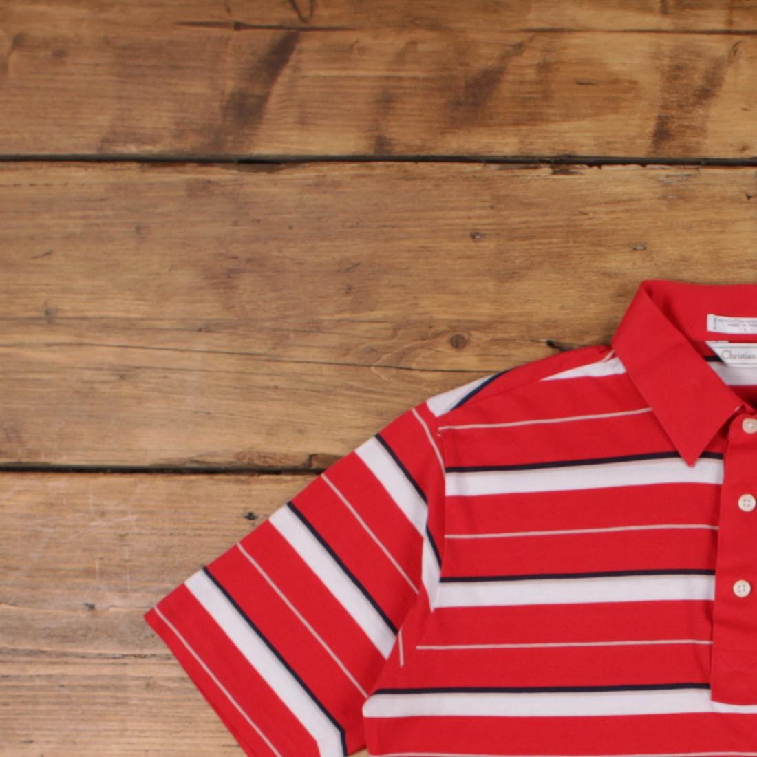 Vintage Single Stitch T Shirt Polo Shirt Large 90s Pocket
