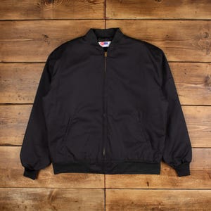 Vintage Team Wear Bomber Jacket XL Workwear Grey