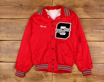 60年代風のヴィンテージバーシティジャケット レザースリーブ サイズ42