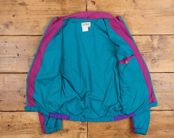 Vintage L.l.bean Bomber Jacket M 80s Blue Womens Zip - Etsy