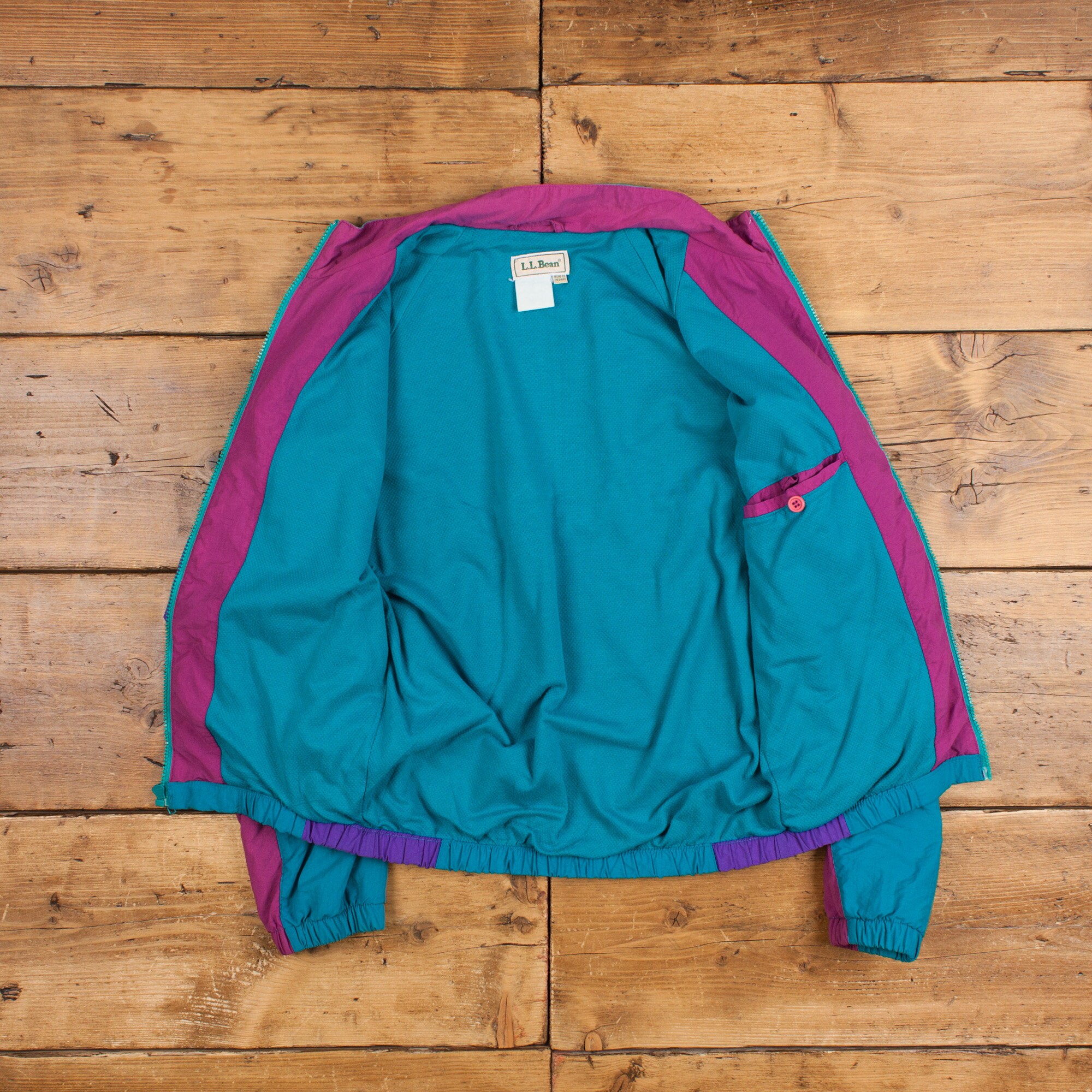 Vintage L.l.bean Bomber Jacket M 80s Blue Womens Zip - Etsy
