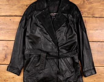 Vintage Wilsons Leather Jacket M 90s M.julian Lined Brown - Etsy