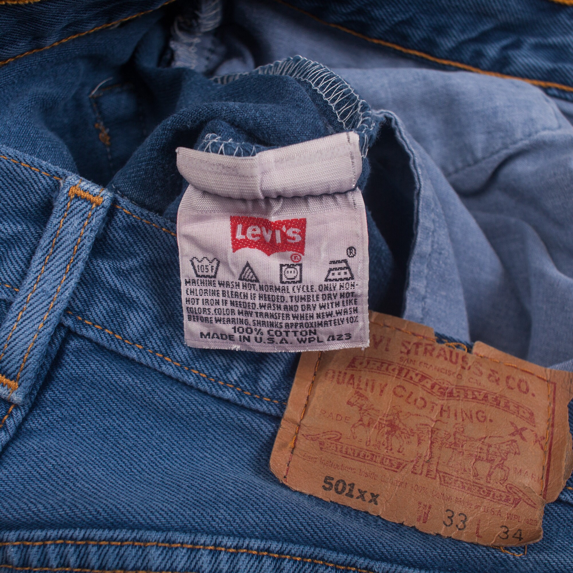 Vintage Levis 501 XX Jeans 31 X 32 USA Made 90s Straight 