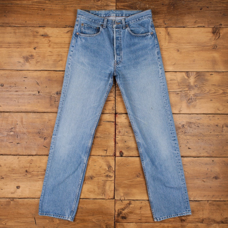 Vintage Levis 501 Jeans 31 x 32 USA Made 80s Stonewash Straight Blue Red  Tab - craibas.al.gov.br