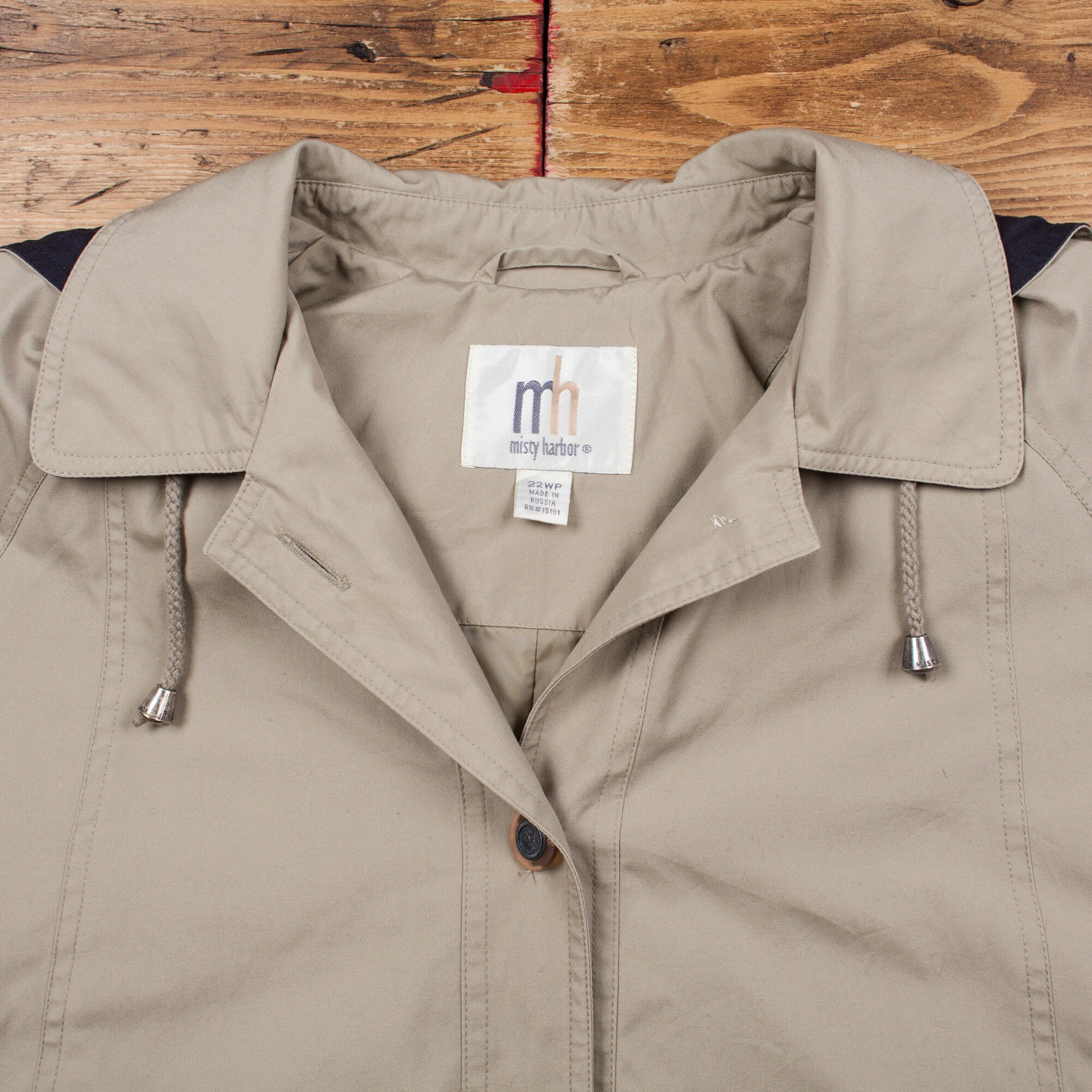 Vintage Misty Harbor Overcoat Coat XL 90s Single Breasted