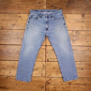 Vintage Levis 505 Jeans 36 x 29 Stonewash Straight Blue Red Tab Denim