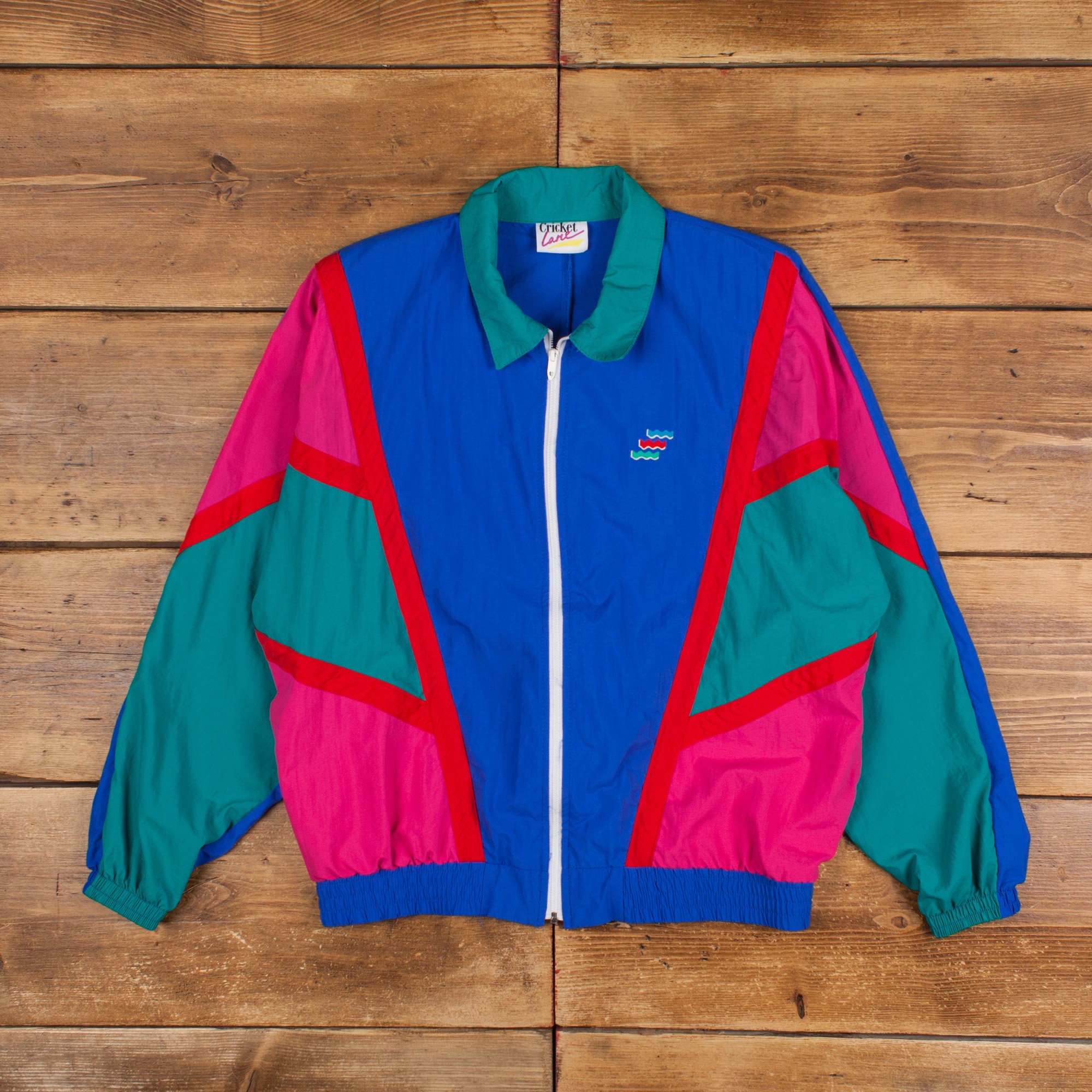 Vintage Cricket Lane Windbreaker Jacket M 70s Talon Zip Vintage Cricket Lane Windbreaker Jacket M 70s Talon Zip