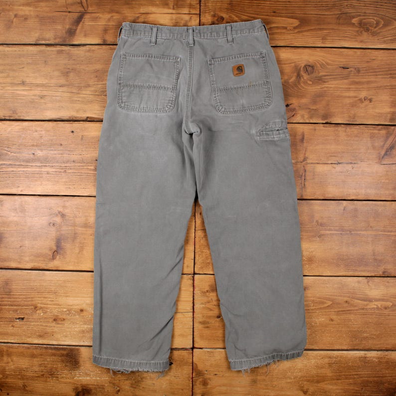 Vintage Carhartt Carpenter Pants Trousers 33x30 Dungaree Fit Unisex Straight image 2
