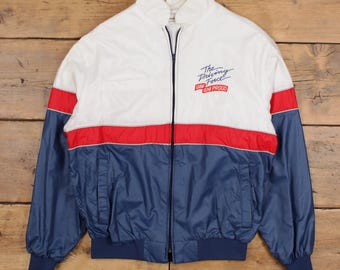 Vintage King Louie Windbreaker Jacket L 90s USA Made White