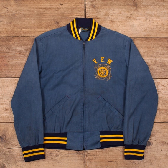 Mens Vintage Champion 60s Blue Running Man Windbre