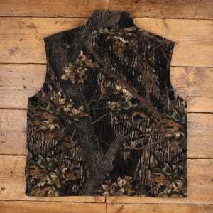 Chaleco polar Browning 2XL para hombre, color marrón, camuflaje Real Tree, chaqueta de caza con cremallera. imagen 2