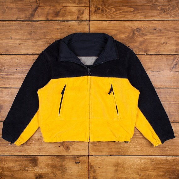 Vintage Nautica Outdoor Jacket L Reversible Reflective Blue