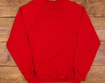 Red Shirt 90s Lee Short Sleeve Sweatshirt Plain T-shirt Red Shirt 90s Lee Short Sleeve Sweatshirt Plain T-shirt