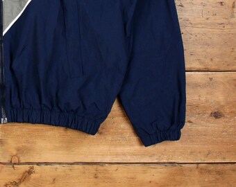 Vintage Skilcraft Windbreaker Jacket M USAF Fitness Kit Blue