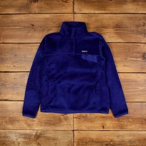 Vintage Patagonia Outdoor Jacket L Snap T Fleece Blue Womens