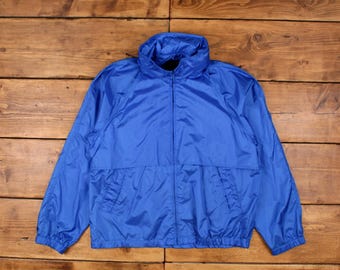 Men's Vintage 90s Eddie Bauer Forest Green Hooded Zip up