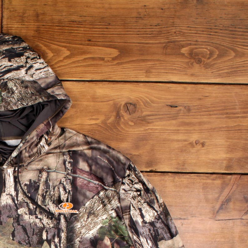 Mossy Oak Hoodie Sweatshirt 3XL Mens Camouflage Outdoor Hunting Brown image 5