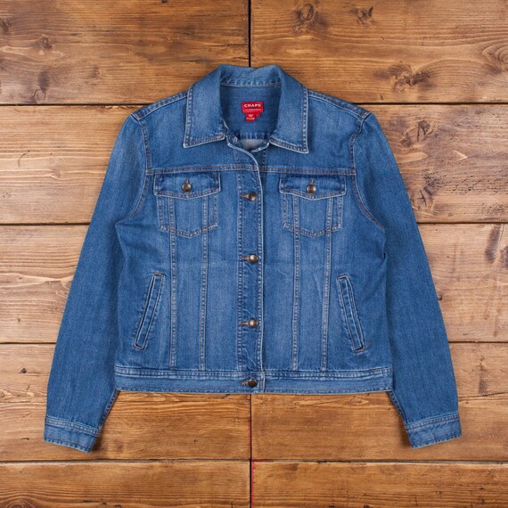 Vintage Chaps Denim Jacket Medium Mid 