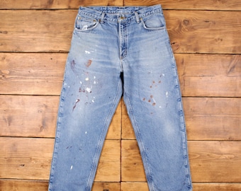 Pantalones vaqueros Carhartt vintage, talla 34 x 29, rectos, con forro azul, para hombre