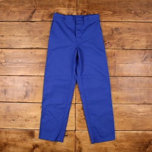 Pantalones de carpintero vintage, 30 x 30, unisex, rectos, de mezcla de algodón azul