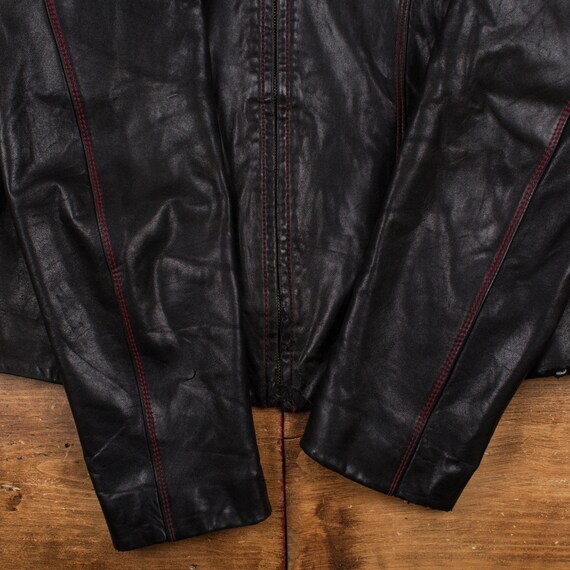 Vintage Winlit Leather Jacket XL New York Black W… - image 4