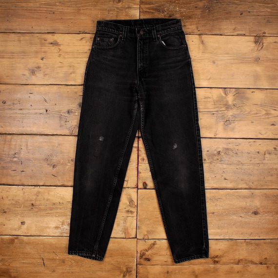 Vintage Levis 550 Jeans 29 X 31 USA Made 90s Dark Wash Straight 