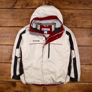 Columbia Outdoor Jacket L Ski White