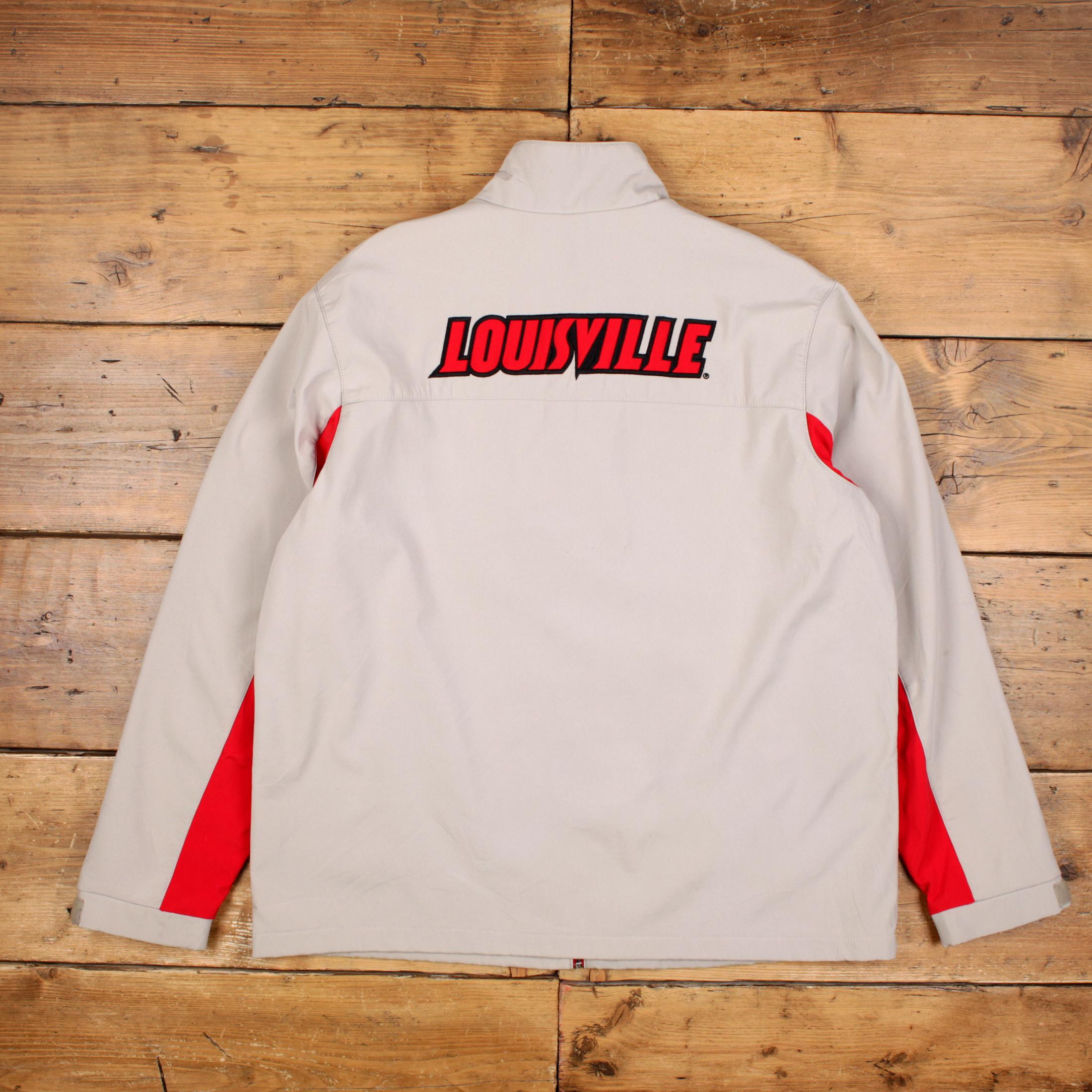 Vintage 58 Sports Track Jacket XL NCAA Louisville Cardinals Grey