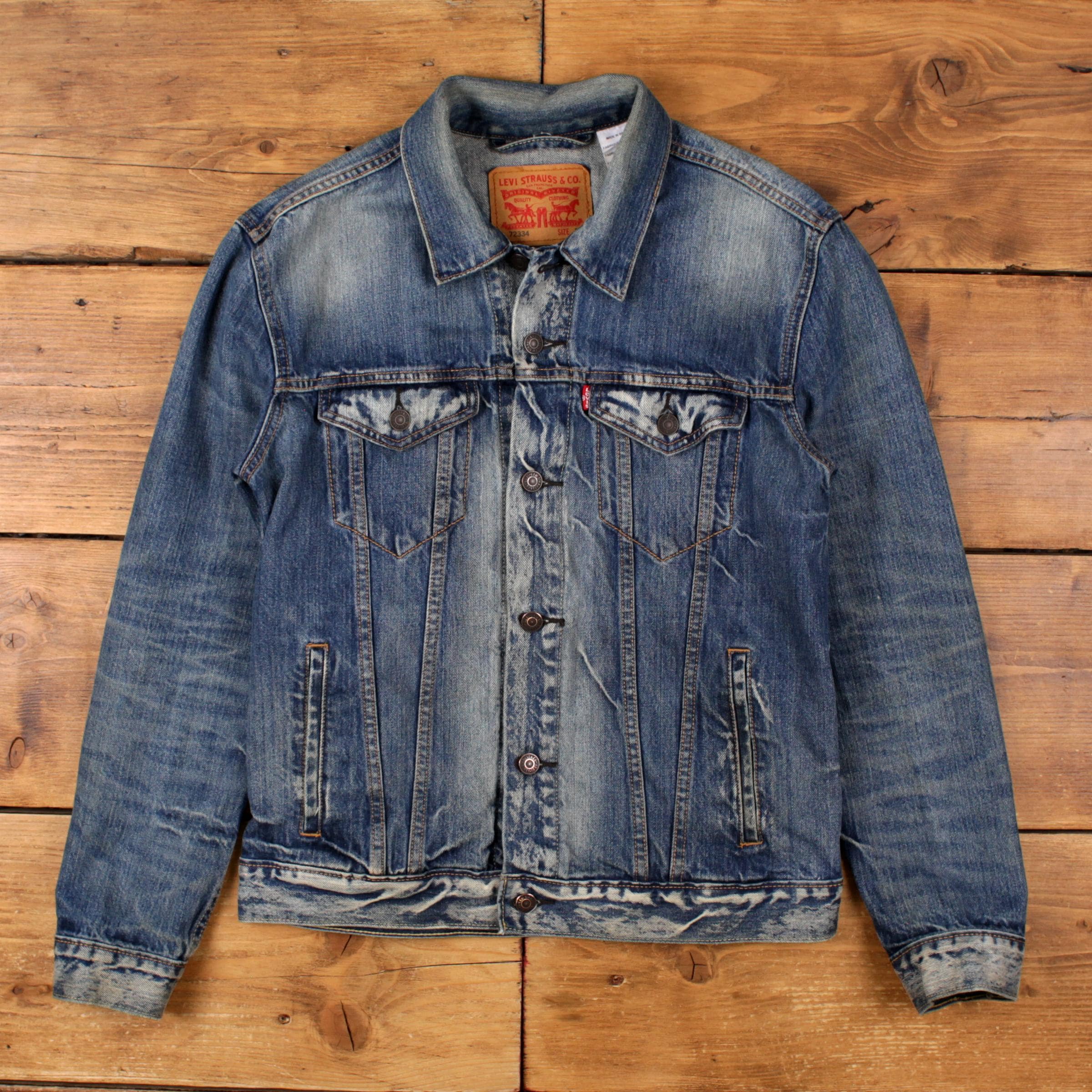 Vintage Levi's Denim Jacket M Trucker Blue New Zealand