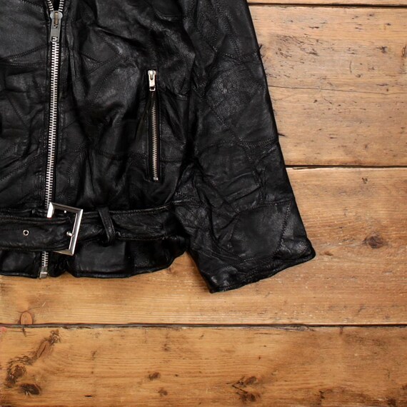ヴィンテージレザージャケット M バイカー ブラック - Etsy 日本