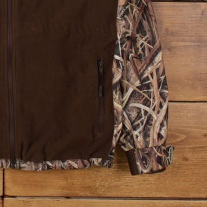 Lady Drake Waterfowl Systems Fleece Jacket L Womens Brown Polyester Lined image 8