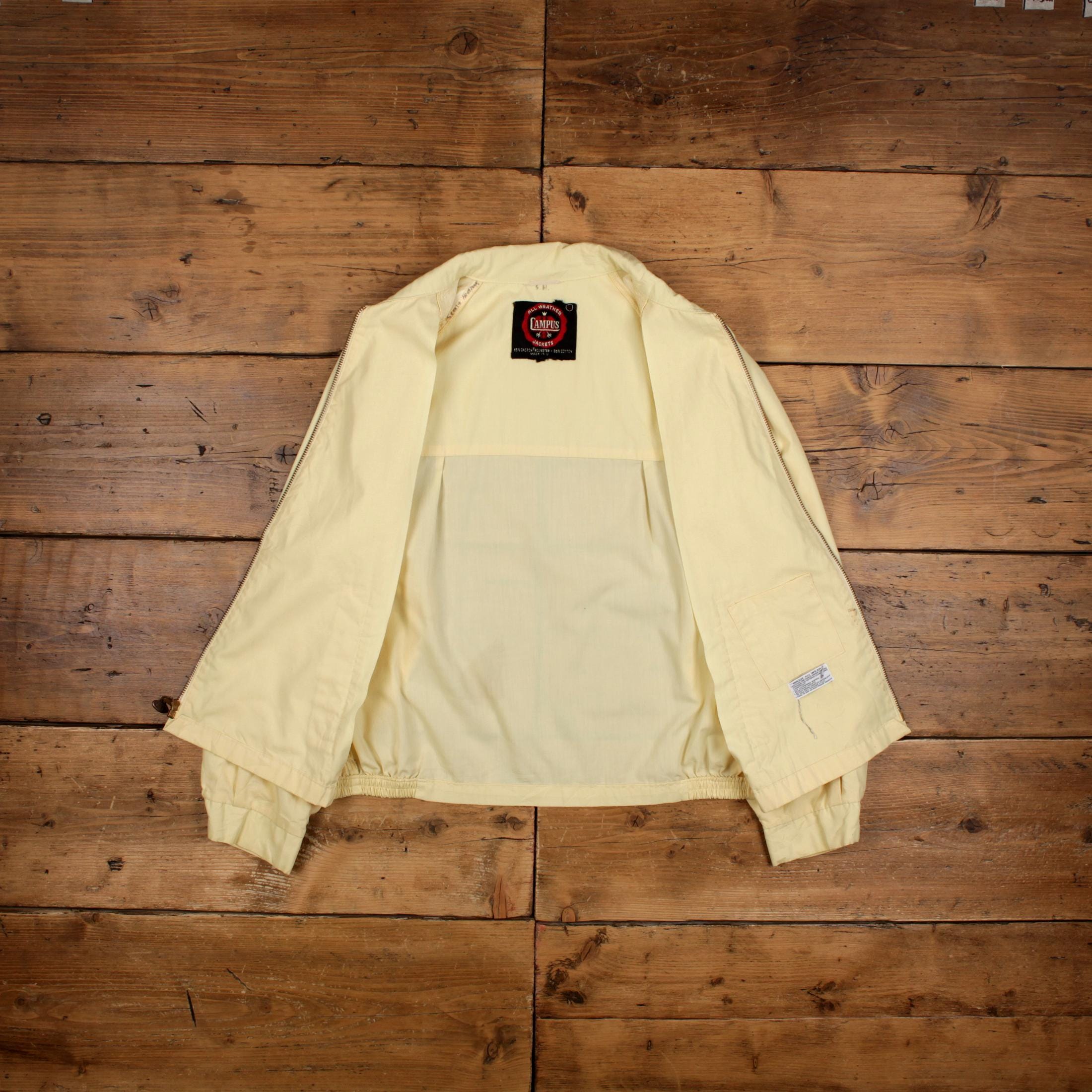 60s 70s CAMPUS ブルゾンmade in U.S.A 棒TALON Vintage Campus Bomber Jacket L 70s Windbreaker Talon Zip USA