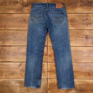 Jeans Levis 501 vintage 34 x 36 Stonewash Straight Blue Red Tab Denim immagine 2