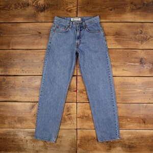 Vintage Levis 550 Jeans 29 x 32 Stonewash Straight Blue Womens Red Tab Denim