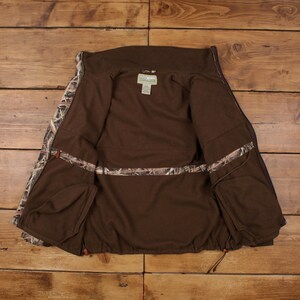 Lady Drake Waterfowl Systems Fleece Jacket L Womens Brown Polyester Lined image 4