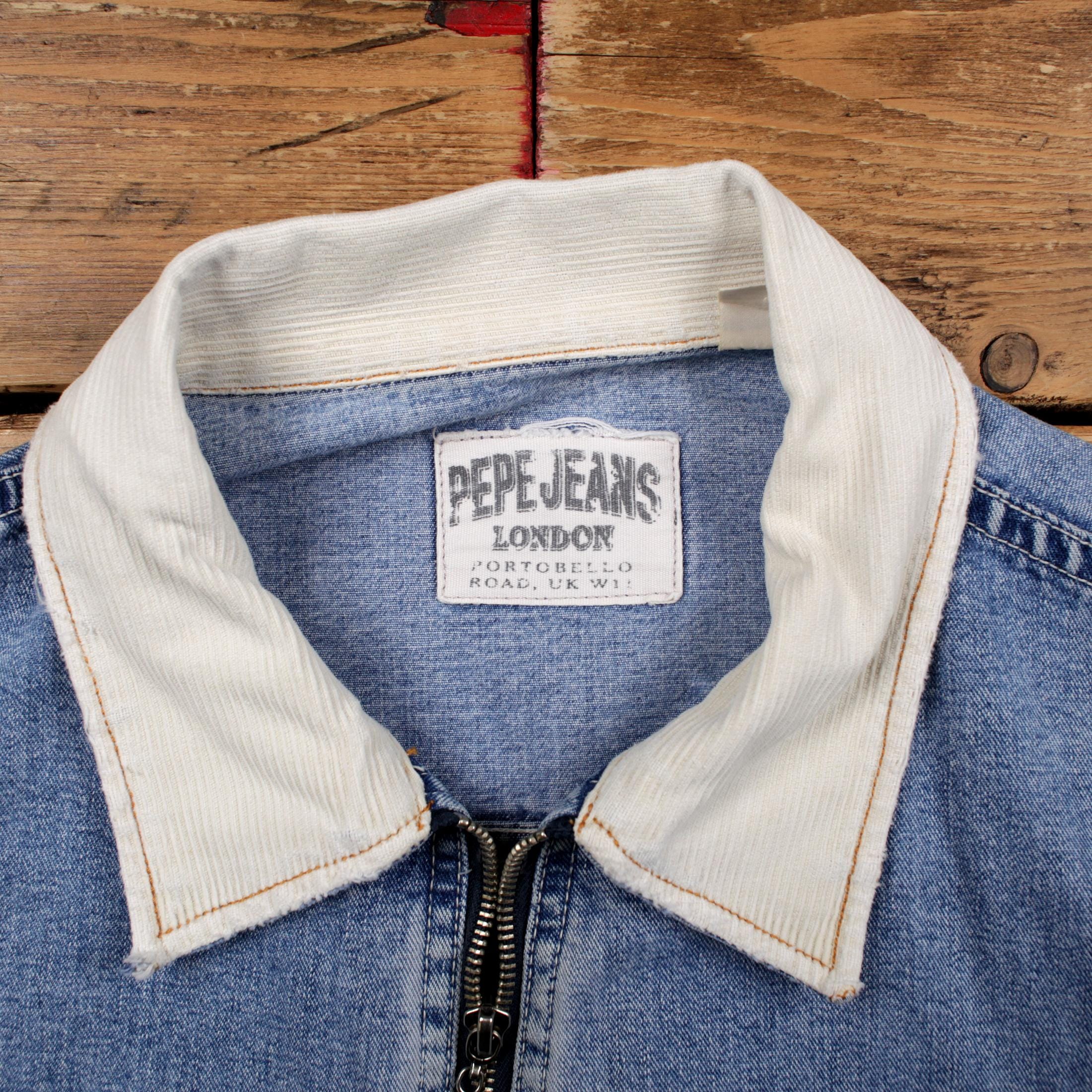 Vintage Pepe Jeans Workwear Jacket L Denim Blue - Etsy