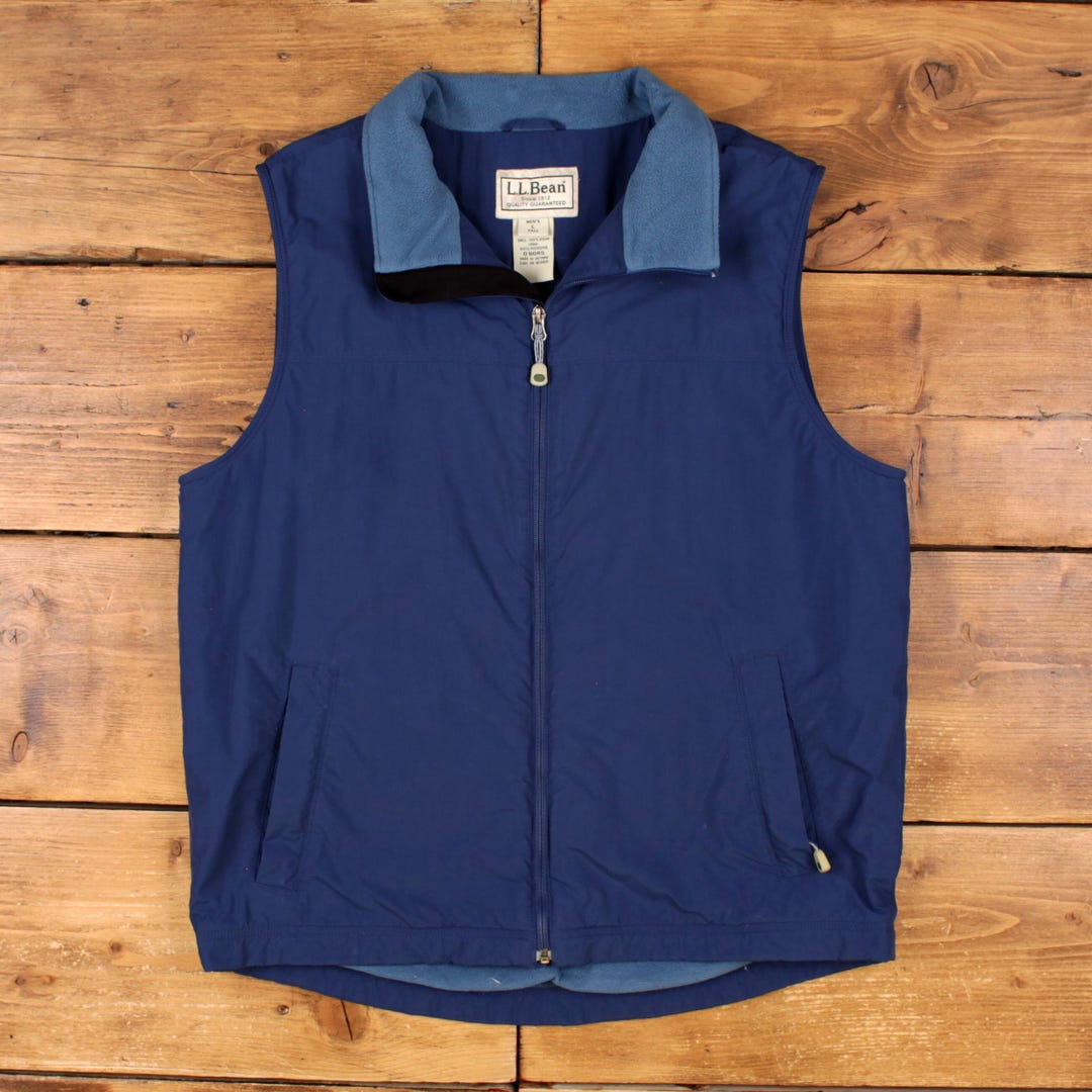 Vintage L.l.bean Outdoor Gilet L 90s Vest Tall Blue - Etsy