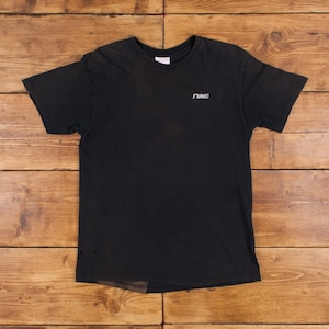 Vintage Nike Logo T Shirt XL 90s USA Made Thrashed Black Tee
