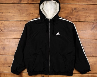 Vintage 80's Adidas ATP Keyrolan Blue 3 Stripe Full Zip Track