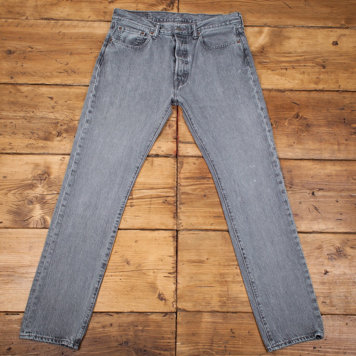 levis 501 grey rigid