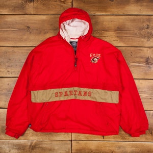 Vintage Charles River Windbreaker Jacket XL Pullover Red Zip