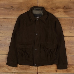 Columbia Jacket M Mens Brown Wool Blend Lined Outdoor Work XCO