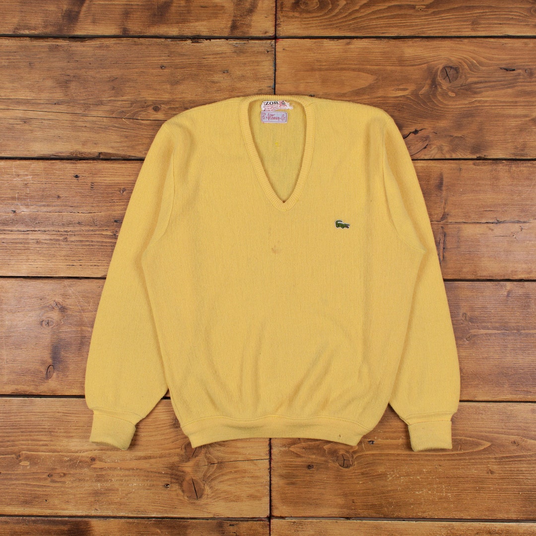 Vintage Lacoste Jumper Sweater M 70s I-zod USA Made Logo - Etsy